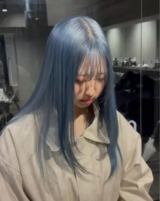 ロング カラー ハイトーンカラー レイヤー/ juriのヘアスタイル