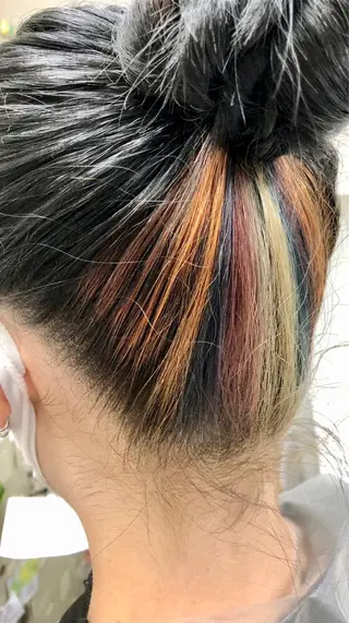 セミロング カラー 鷺沼駅徒歩1分 キシタクのヘアスタイル