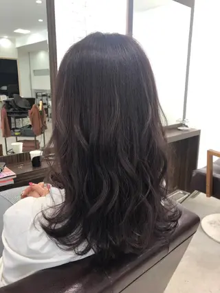 セミロング カラー YUDA 湯田のヘアスタイル
