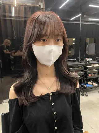 ミディアム 伊藤 莉奈　韓国ヘアのヘアスタイル