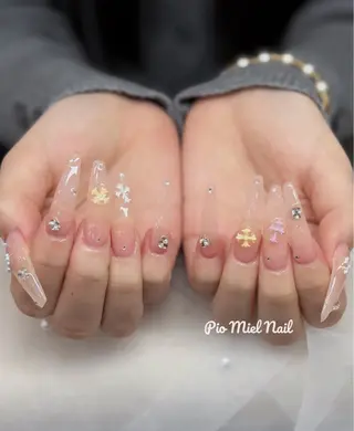 ネイル momo 長さだしのネイルデザイン