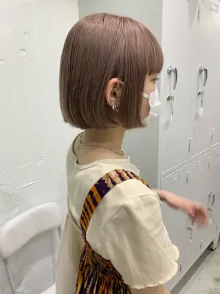 ショート カラー ヘアアレンジ 憧れの艶ハイトーンへ 🌙サイダサキのヘアスタイル