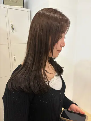 セミロング カラー 梅田/柔らかカラー/ オオハシ リナコのヘアスタイル