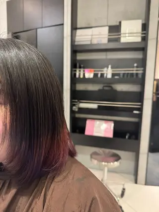 セミロング カラー 今野 優のヘアスタイル