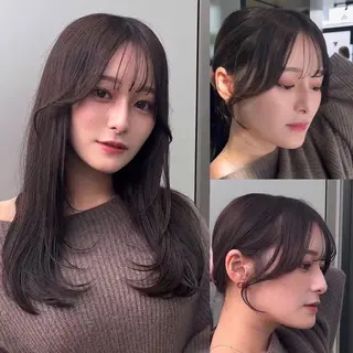 ミディアム カラー 🌫️大人韓国ヘア 🌫️naoyaのヘアスタイル