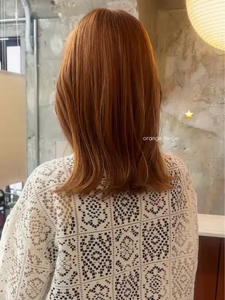 ミディアム カラー 暖色カラー/レイヤー 🌙 オノユリカのヘアスタイル