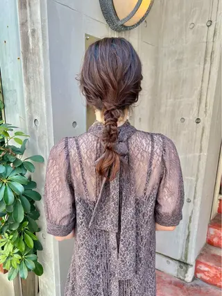 セミロング カラー ヘアアレンジ 「sumi」 AMIのヘアスタイル