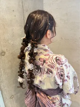 ロング ヘアアレンジ 美髪× ヘアセット✨Araiのヘアスタイル