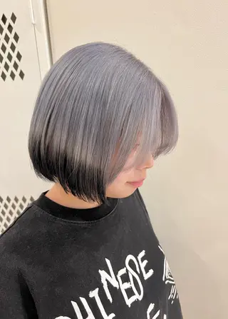 ショート カラー 興津/韓国レイヤー ダブルカラー美髪縮毛のヘアスタイル