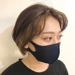 ショート カラー h a k u 大倉 卓人のヘアスタイル