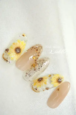 ロング カラー ネイル Nail salon Lieblleのネイルデザイン