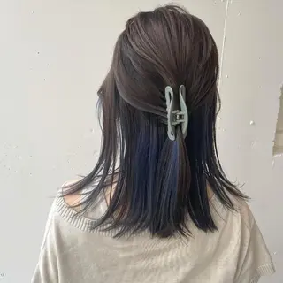 ミディアム カラー 久保田 千尋のヘアスタイル