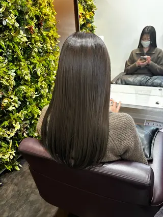 ロング カラー キタダ ハルカのヘアスタイル