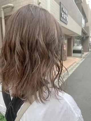 ミディアム カラー ヘアアレンジ 韓国hair🦋 Nanaのヘアスタイル