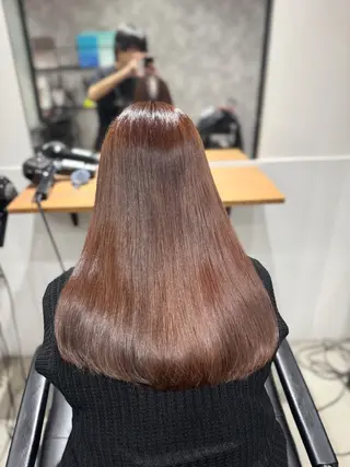 ロング ツヤツヤ縮毛矯正 /美髪カラー　小山のヘアスタイル