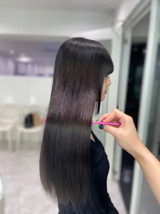 ロング カラー ヘアアレンジ Over hair_ misakiのヘアスタイル