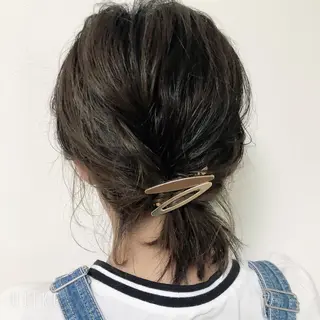 ミディアム カラー パーマ ヘアアレンジ 暖色ボブ 🍊rikakoのヘアスタイル