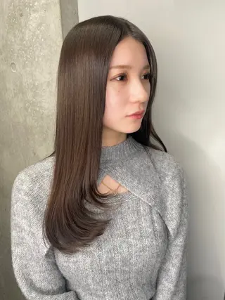 ロング 韓国/ワンホンヘア 髪質改善/MaCoのヘアスタイル