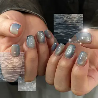 ネイル Haluca 長さ出し🍀のネイルデザイン