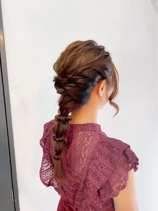ヘアアレンジ hair make もりした ゆうのヘアスタイル
