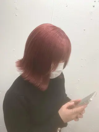 セミロング カラー ヘアアレンジ 名古屋駅/トップス タイリスト/大黒拓哉のヘアスタイル
