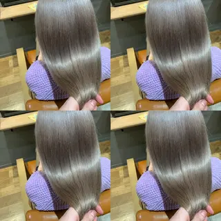 ミディアム ✨縮毛矯正✖︎顔周り レイヤー✨ナカムラのヘアスタイル