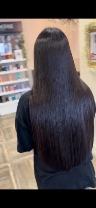 ロング 【大名】縮毛矯正特化 履歴が複雑ok／金城のヘアスタイル