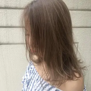 ミディアム カラー 低ダメージパーマ ケアパーマ/武田明大のヘアスタイル