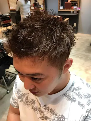 ショート カラー 縮毛矯正×髪質改善 店長　DAITOのヘアスタイル