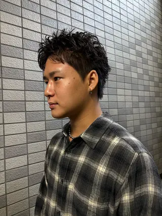 ショート パーマ メンズ 💈メンズ短髪特化 ✂︎伊藤大輝💈のヘアスタイル