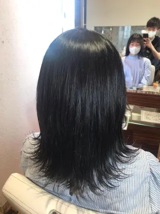 ミディアム 山本 大智のヘアスタイル