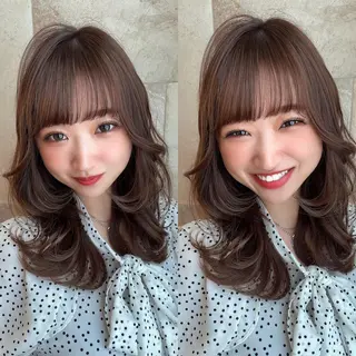 ミディアム 木屋元一/透明感 /前髪/ショートボブのヘアスタイル