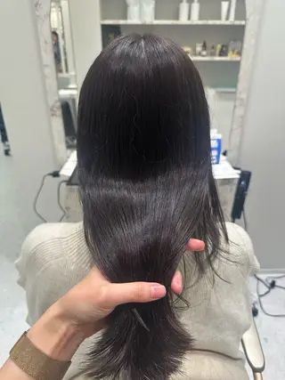 ロング カラー 韓国レイヤー✨ yasuko銀座のヘアスタイル