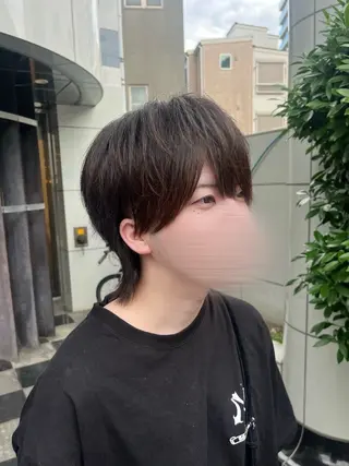 カラー メンズ 韓国レイヤー ☁️🫧森ハリス誠一のヘアスタイル