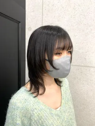 ミディアム カラー レイヤー ハイトーン 暖色⭐︎KANAKOのヘアスタイル