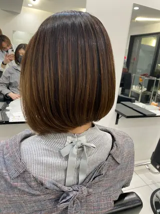 ショート カラー opus 店長大和 レイヤー/赤み消しのヘアスタイル