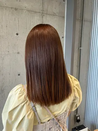 セミロング カラー ヘアアレンジ ボブ×艶カラー 特化・リクト💥のヘアスタイル
