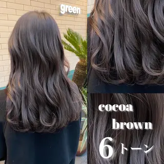 セミロング カラー 透明感カラー🌿 グレージュ🐺陽介のヘアスタイル