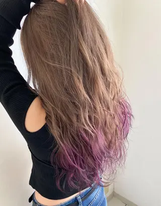 セミロング カラー 美髪矯正・レイヤー 倉友哉のヘアスタイル