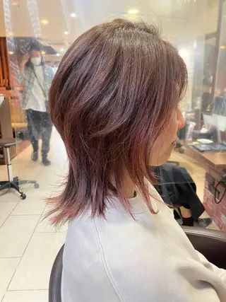 ミディアム カラー 髪質改善 LIME 長野駅のヘアスタイル