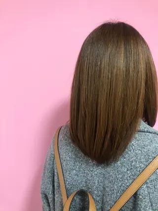 セミロング 阪上 沙織のヘアスタイル