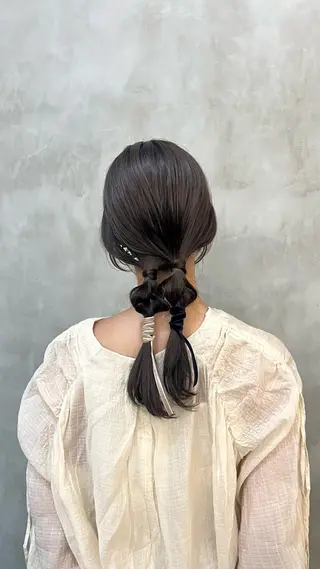 ヘアアレンジ 透明感カラー 🦙なりたりみのヘアスタイル