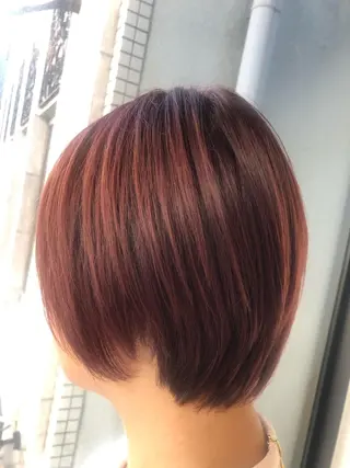 ショート カラー 髪質改善&ブリーチ 伊勢 祐一郎のヘアスタイル