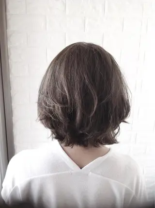 ミディアム カラー エイジングケア特化 美容師✂️山崎竜二のヘアスタイル