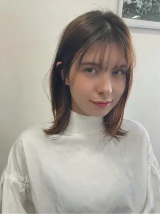 ミディアム カラー ショート/韓国ヘア Moto✂︎のヘアスタイル