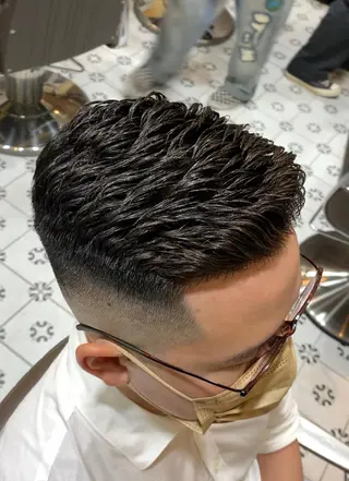 ショート パーマ メンズ 宮城 風冴のヘアスタイル