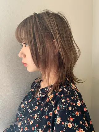 ミディアム カラー 髪質改善☆ 縮毛矯正miyuのヘアスタイル