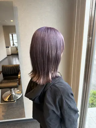 ミディアム 髪質改善⚡️カラー 🍀武久 誠🍀のヘアスタイル