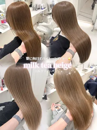 セミロング カラー ParveMix 🩶🫧入江 香名のヘアスタイル