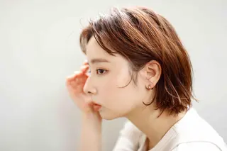 ショート カラー パーマ 【全席個室サロン】 NUMBER 天王寺のヘアスタイル